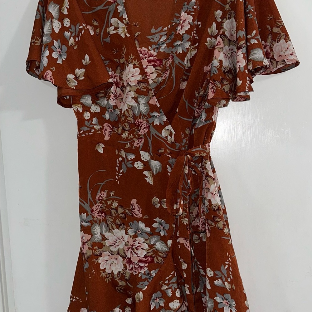 Floral Wrap Dress